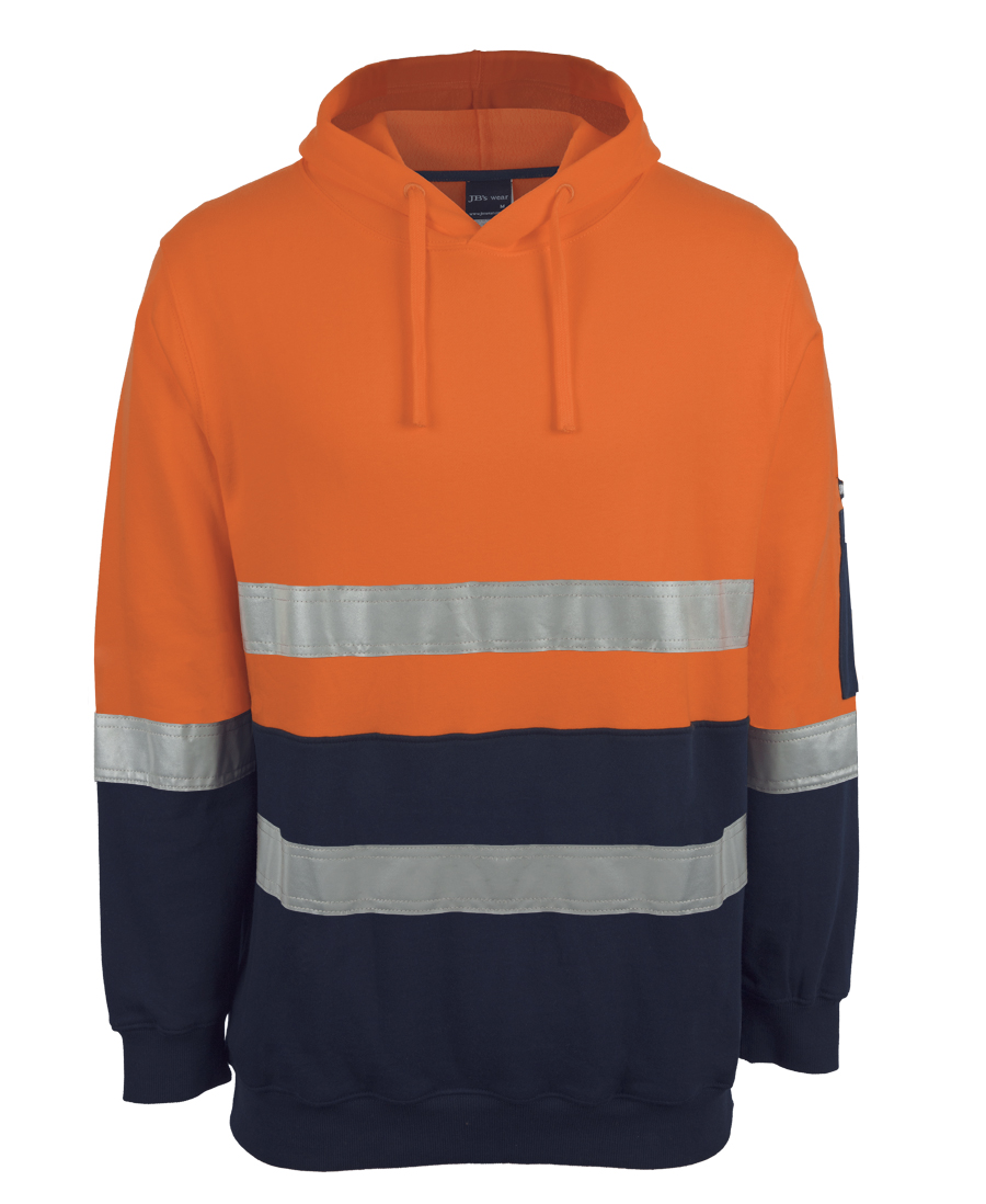6DVPM JB's Hi Vis (D+N) 310 Cotton Pullover Fleece Hoodie - Image 4