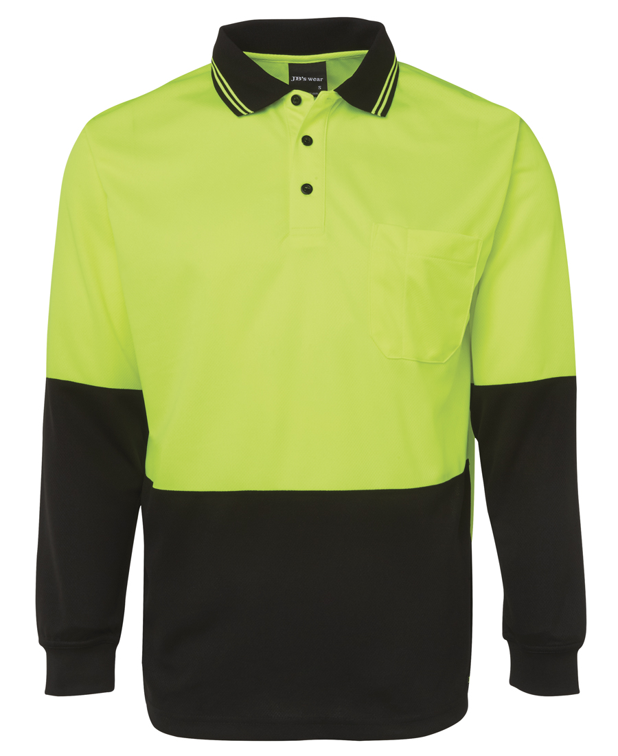 JB's Hi Vis LS Traditional Polo - Image 5