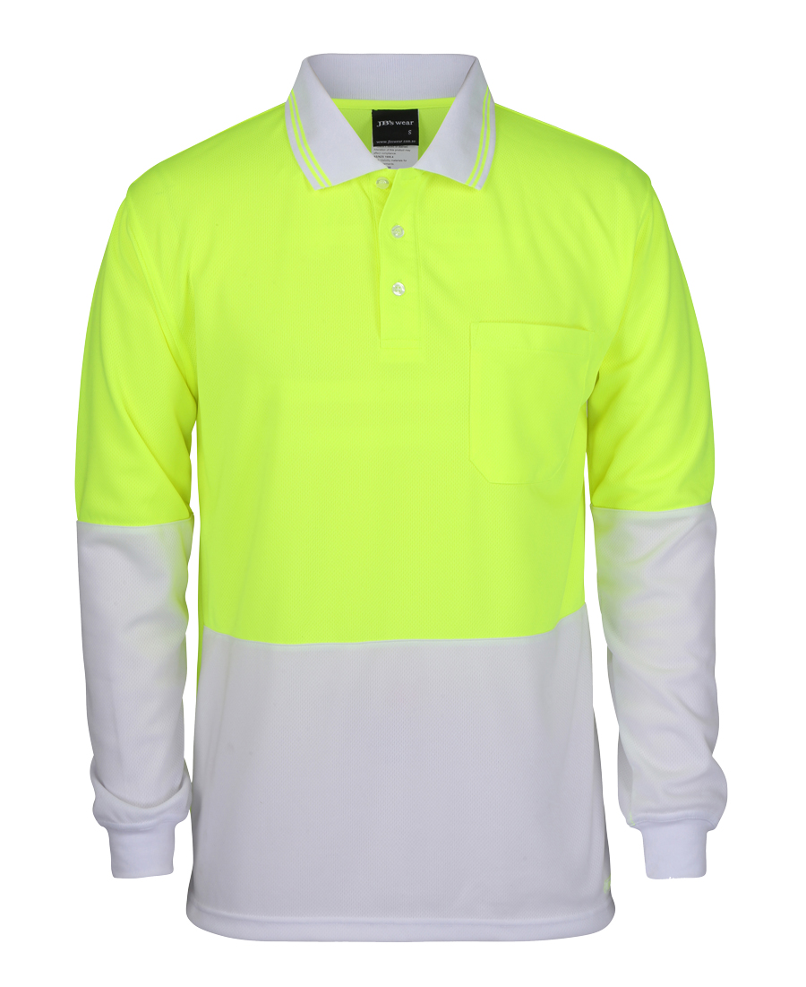 JB's Hi Vis LS Traditional Polo - Image 6