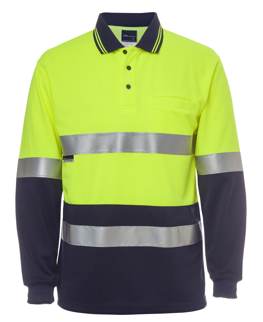 JB's Hi Vis LS (D+N) Traditional Polo