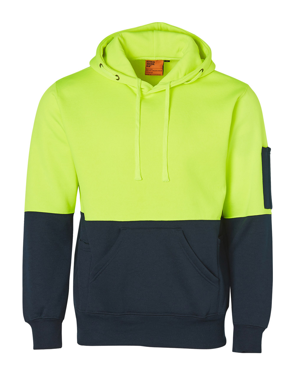 SW38 Hi-Vis Unisex Two Tone Fleecy Hoodie - Image 3