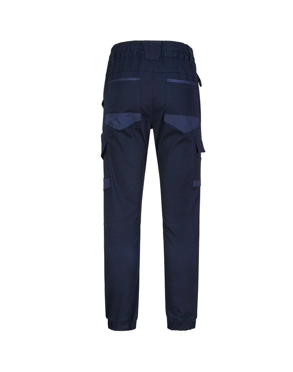 Unisex Cotton Stretch Drill Cuffed Work Pants - Image 3