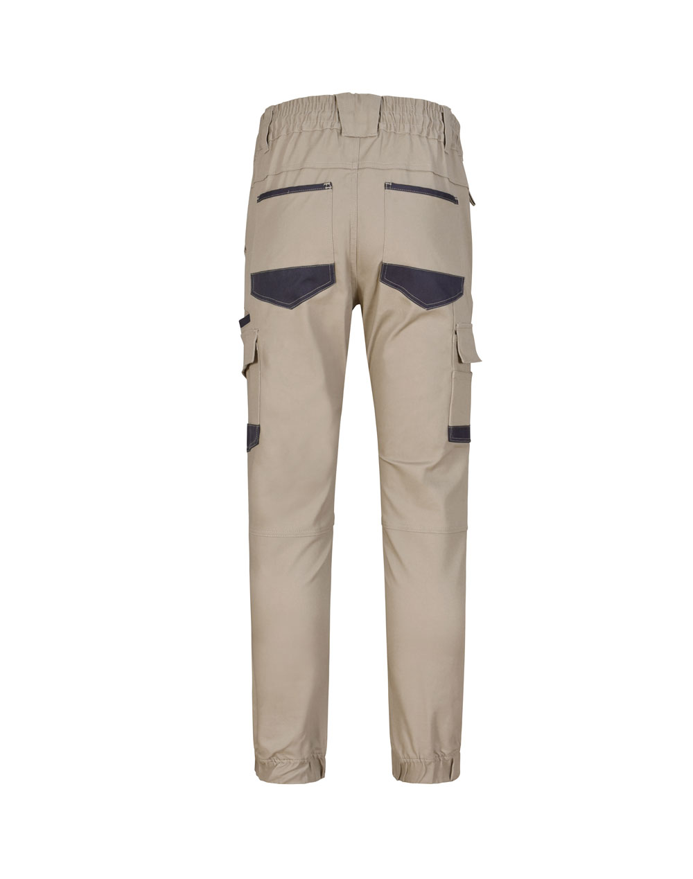 Unisex Cotton Stretch Drill Cuffed Work Pants - Image 4